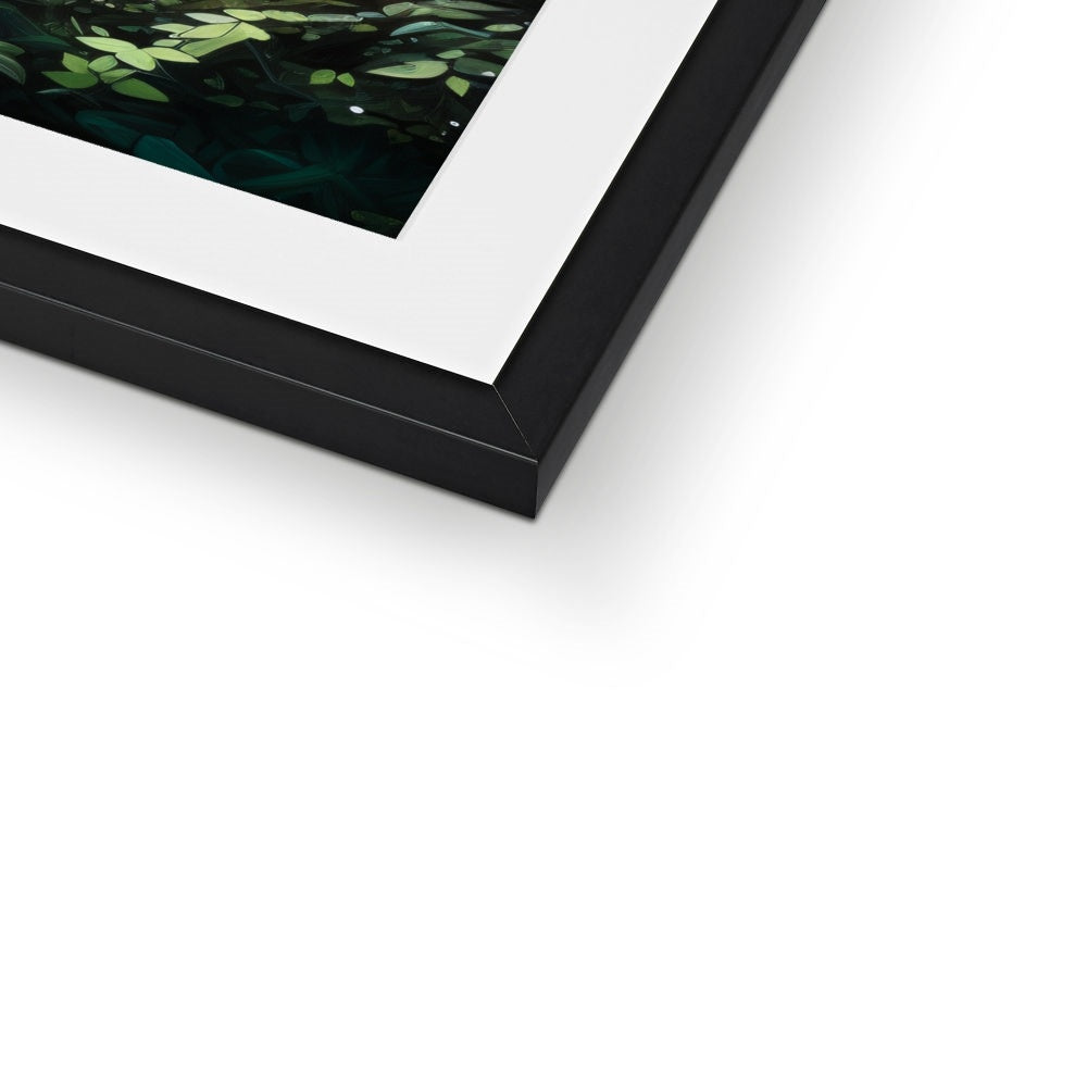 Black wooden frame