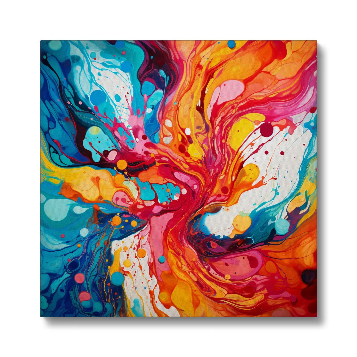 "Ethereal Oils" transports you to a realm of vibrant dreams where colors merge like poetry on water. This fine art print captures the enchantment of oil colors gracefully flowing and intertwining, crafting a vivid canvas that ignites the imagination. In this captivating artwork, the artist's mastery transforms fluidity into a breathtaking symphony of hues. 